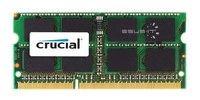 Memory RAM 1x 8GB Crucial SO-DIMM DDR3 1600MHz PC3-12800 | CT102464BF160B.M16FP